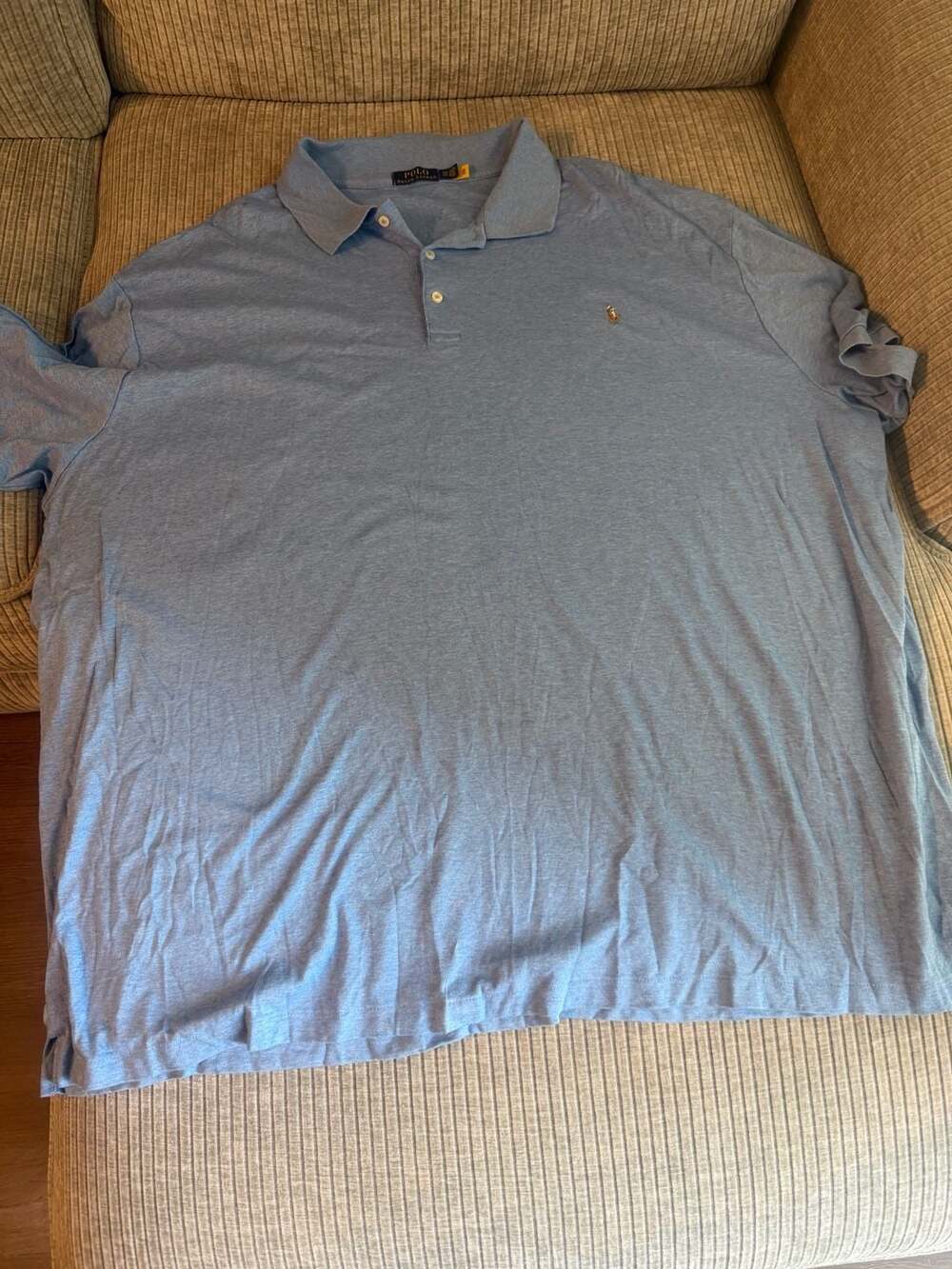 Polo Ralph Lauren Men's Classic-Fit Soft Cotton‎ Polo Shirt 5XT Light Blue